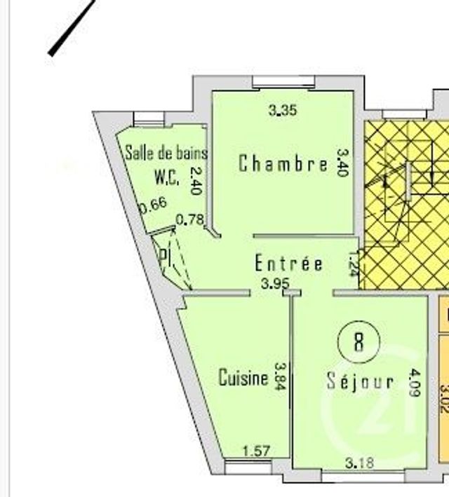 Appartement F2 à vendre - 2 pièces - 43.0 m2 - SAVIGNY SUR ORGE - 91 - ILE-DE-FRANCE - Century 21 Accord Immobilier